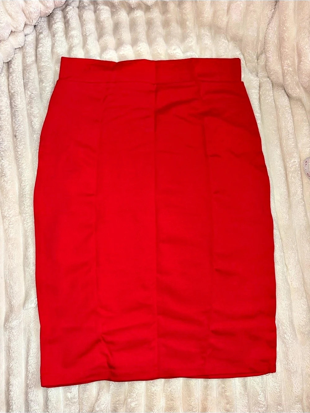 Urban Coco Red Pencil Skirt Size Large Like New
